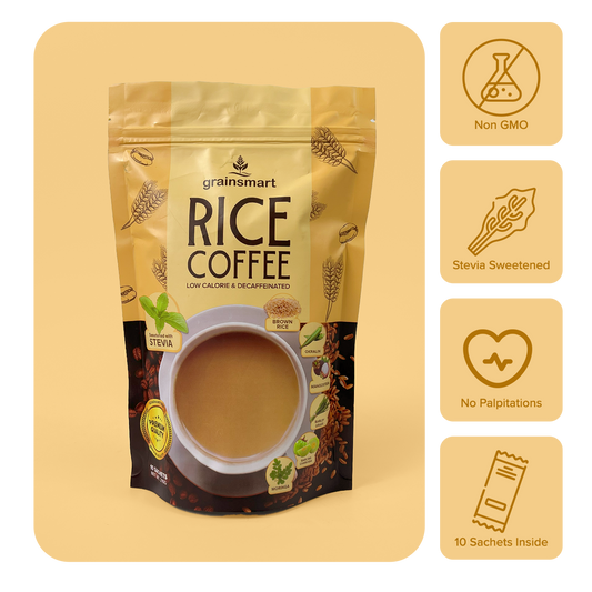 Brown Rice Coffee Low Calorie & Decaffeinated